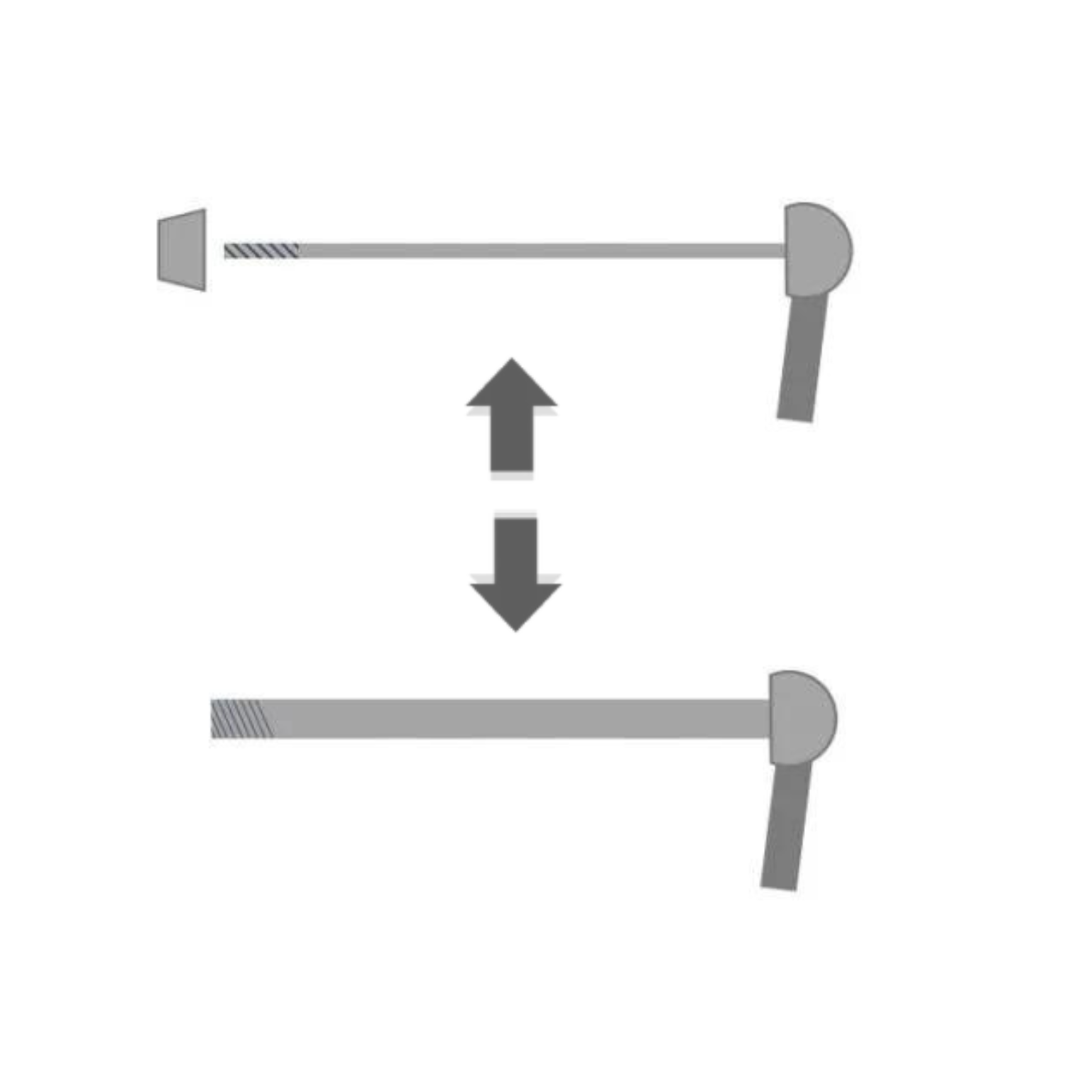 Konvertering fra gennemgående aksel til hurtigudløser