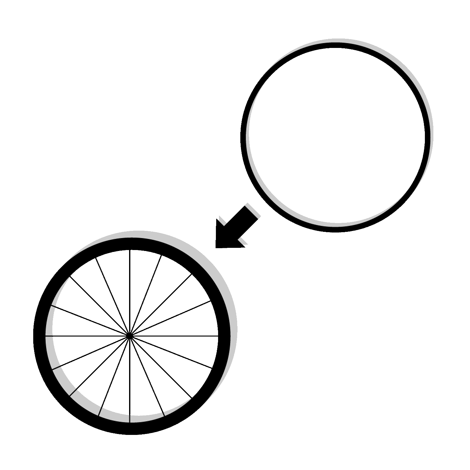 Dækmontering til hjulsæt